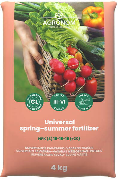 Fertilizante universal de primavera-verano NPK (S) 15-15-15 (+30) Fertilizante universal de primavera-verano NPK (S) 15-15-15 (+30)